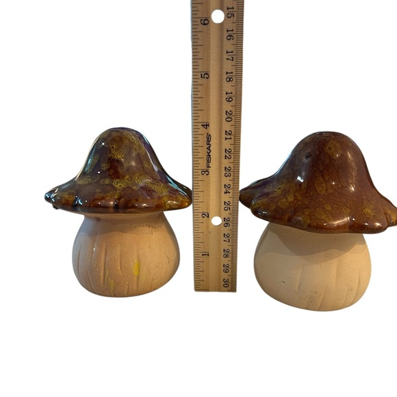 Vintage Mid Century Modern Ceramic Mushroom Sculptures - Set of 2 - Picture 10 of 11
